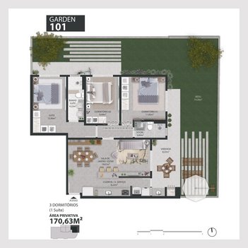 apartment em Servidão Orlandino Antônio Cardoso, Ingleses do Rio Vermelho - Florianópolis - SC