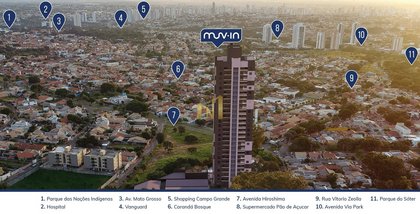 apartment em Rua Sérgio Garabini, Mata do Jacinto - Campo Grande - MS