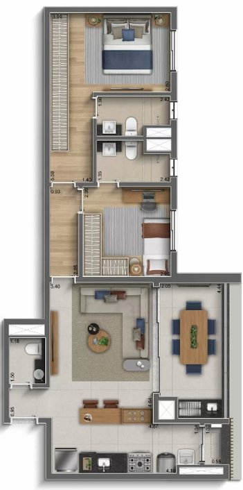 apartment em Rua Cotoxó, Perdizes - São Paulo - SP
