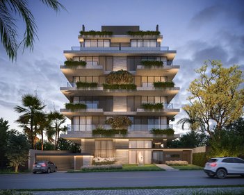 apartment em Rua Hermes Fontes, Batel - Curitiba - PR