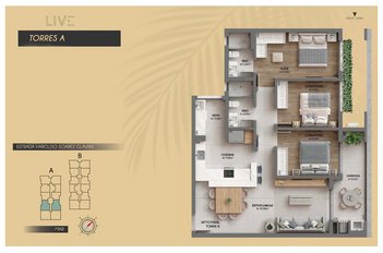 apartment em Haroldo Soares Glavan, Cacupé - Florianópolis - SC