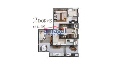 apartment em Rua Miguel Esper, Jardim Pereira do Amparo - Jacareí - SP
