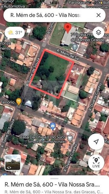land_lot em Mem de Sá, Vila Nossa Senhora das Graças - Campo Grande - MS
