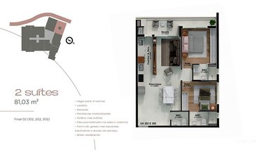 apartment em Natalicia Pereira, João Paulo - Florianópolis - SC