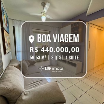 apartment em Rua General Americano Freire, Boa Viagem - Recife - PE