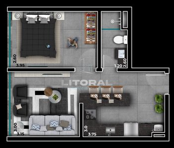 apartment em Avenida Central, Xangri-Lá - Xangri-Lá - RS