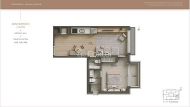 apartment em Rua Marquês do Pombal, Moinhos de Vento - Porto Alegre - RS
