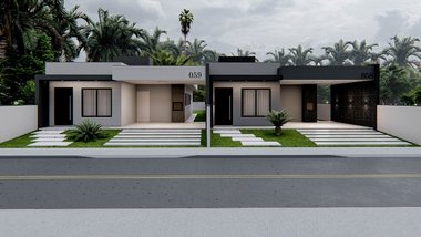 house em Rua Luzia Leal de Amorim, Centro - Antônio Carlos - SC