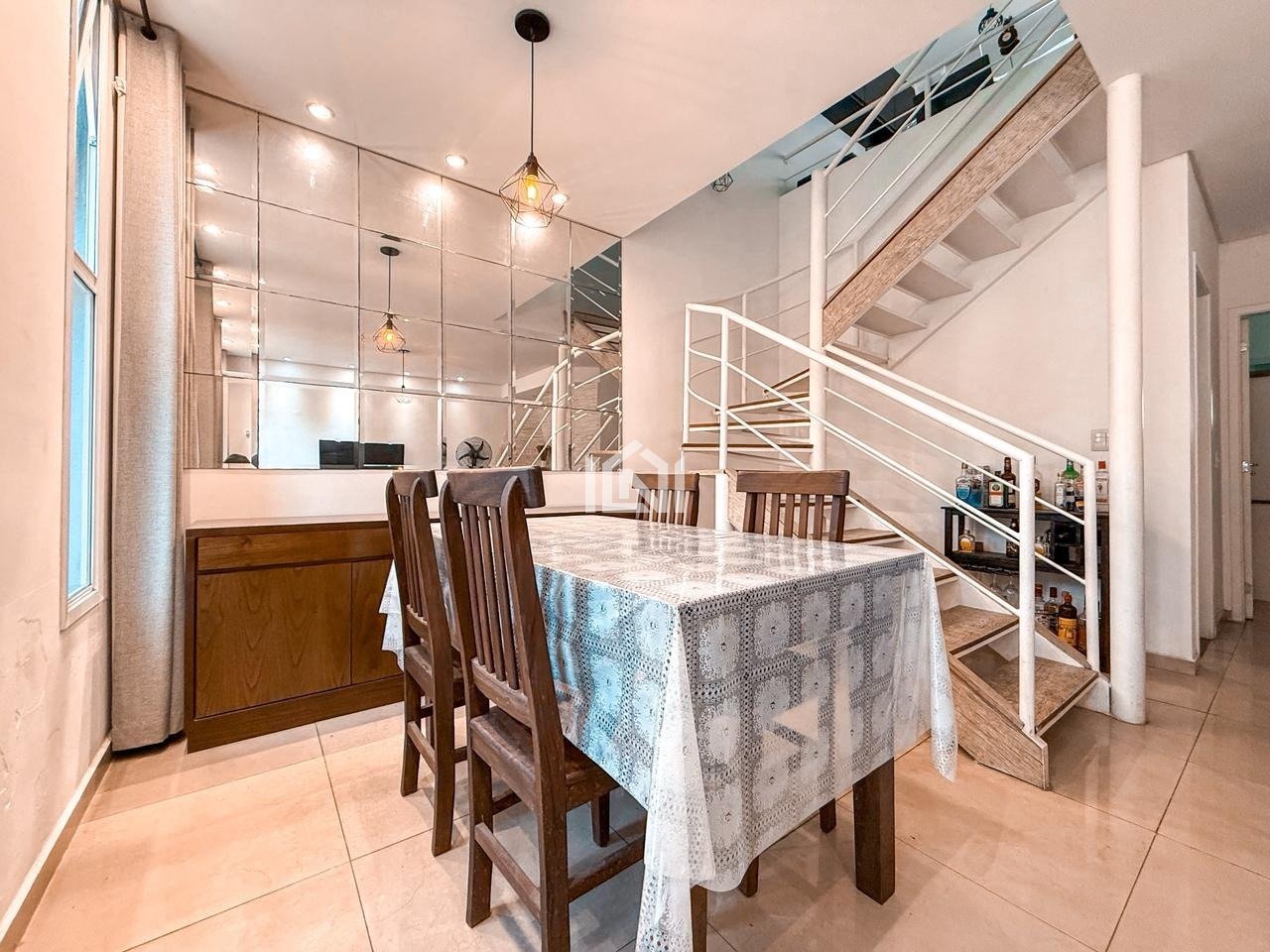 casa a venda no condominio new village - sala de jantar