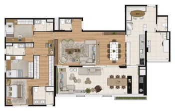 apartment em Rua das Margaridas, Jardim das Acácias - São Paulo - SP