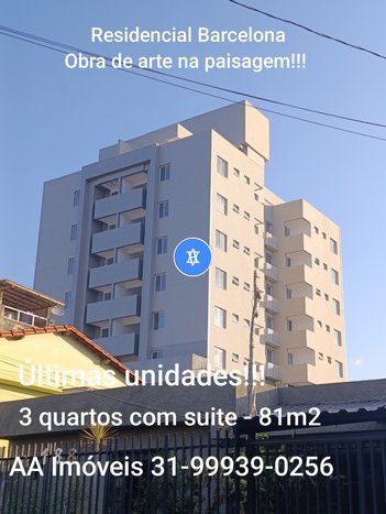 apartment em Rua Professor Aureliano Nestor Veado, Nossa Senhora das Graças - Santa Luzia - MG