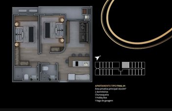 apartment em Avenida Pequeno Príncipe, Campeche - Florianópolis - SC