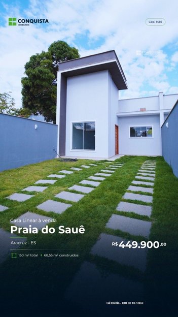 house em Rua Felisberto Modenesi, Sauê - Aracruz - ES