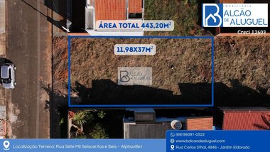 land_lot em Rua Sete Mil Seiscentos e Seis, Residencial Alphaville I - Vilhena - RO