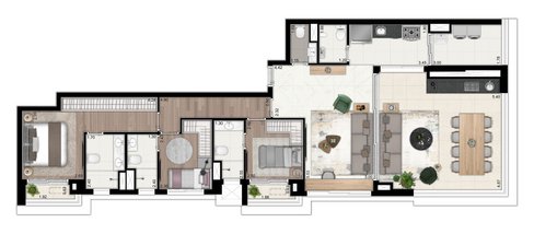 apartment em Avenida Vereador José Diniz, Santo Amaro - São Paulo - SP