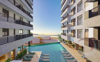 apartment em Doutor Constâncio Krummel, Praia Comprida - São José - SC