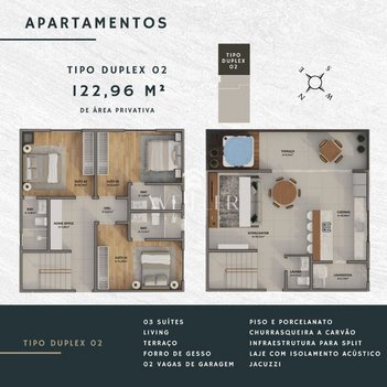 apartment em Rua Sebastião João dos Santos, Fazenda - Itajaí - SC