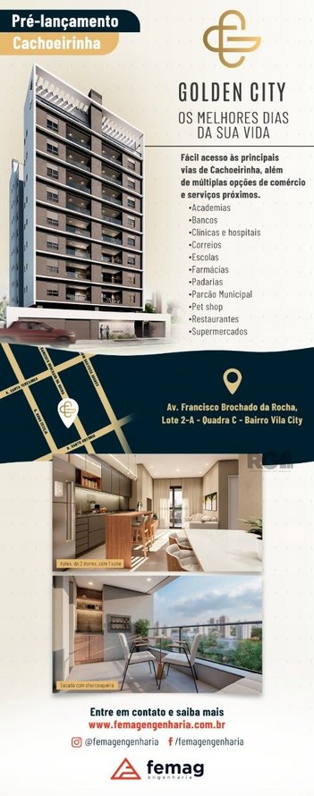 apartment em Francisco Brochado da Rocha, City - Cachoeirinha - RS