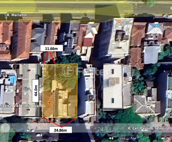 land_lot em Rua Coronel Paulino Teixeira, Rio Branco - Porto Alegre - RS
