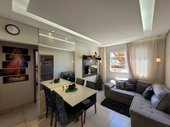 apartment em Rua Conde de Monte Cristo, Flamengo (Justinópolis) - Ribeirão das Neves - MG