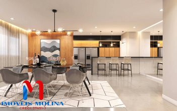 apartment em Rua Alberto Santos Doumont, Guilhermina - Praia Grande - SP