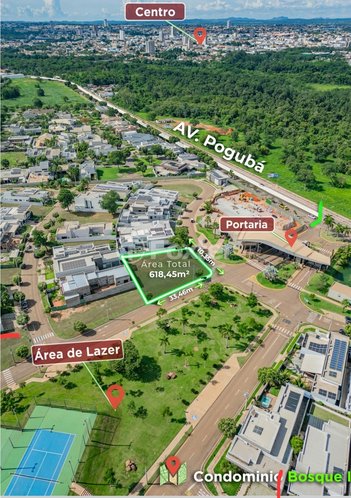 apartment em Rua Durvalino Vitorino, Condomínio do Bosque II - Rondonópolis - MT