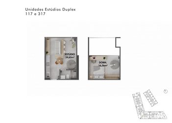 apartment em Leonel Pereira, Cachoeira do Bom Jesus - Florianópolis - SC