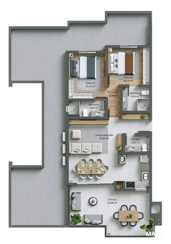 apartment em Rua Dovener Amaro Cardoso, João Paulo - Florianópolis - SC