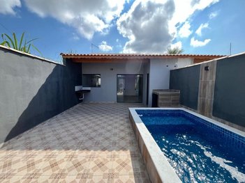 house em Avenida Brasil, Flórida Mirim - Mongaguá - SP
