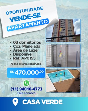 apartment em Rua Reims, Jardim das Laranjeiras - São Paulo - SP