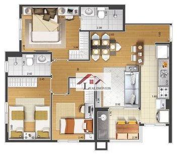 apartment em Rua Alegre, Santa Paula - São Caetano do Sul - SP