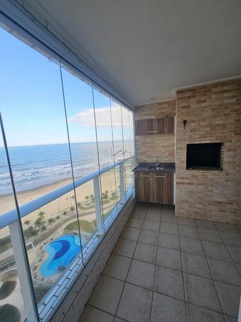 apartment em Rua Primeiro de Janeiro, Mirim - Praia Grande - SP