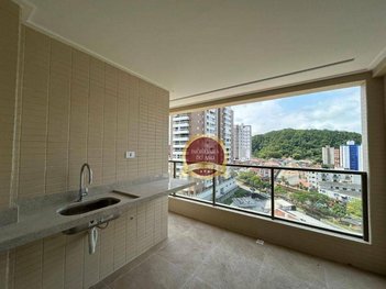 apartment em Rua Rui Barbosa, Canto do Forte - Praia Grande - SP