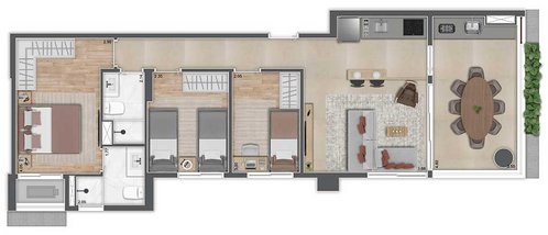 apartment em Rua São Sebastião, Santo Amaro - São Paulo - SP