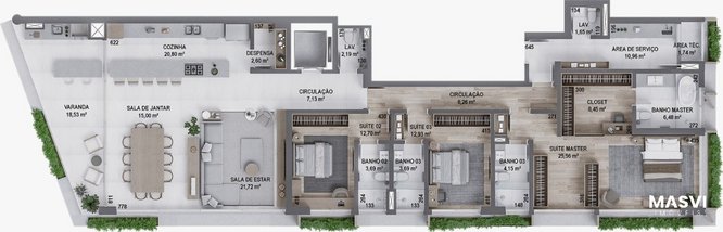 apartment em Rua Felipe Schmidt, Centro - Florianópolis - SC