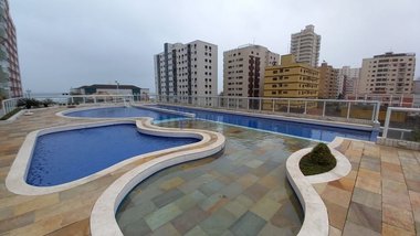apartment em Rua Caribas, Aviação - Praia Grande - SP
