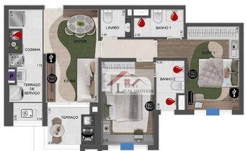 apartment em Rua Vinte e Oito de Julho, Fundação - São Caetano do Sul - SP
