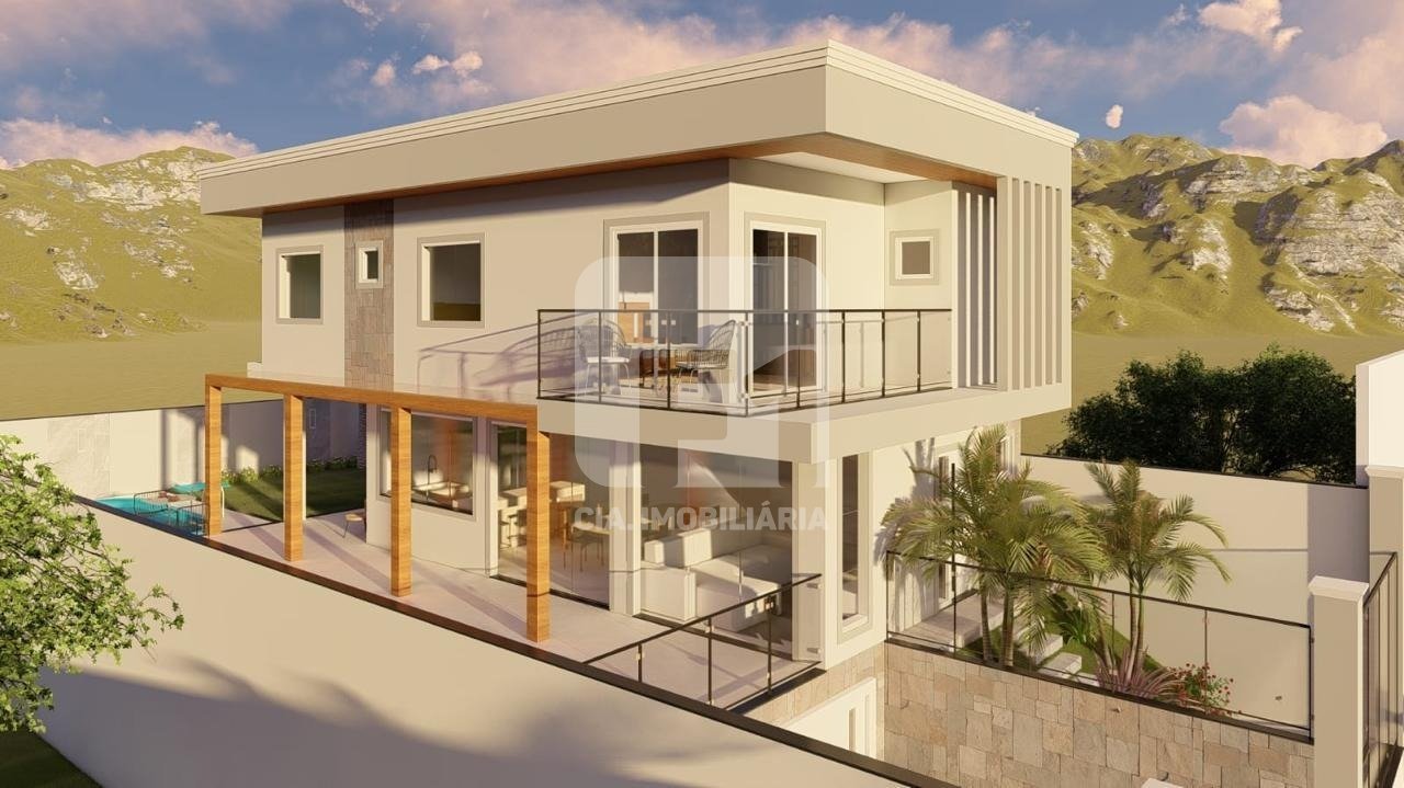 Simulação de um projeto no terreno do proprietário.