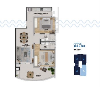 apartment em Francisco Thomaz dos Santos, Morro das Pedras - Florianópolis - SC