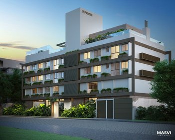 apartment em Rua Tadeu Szpoganicz, Cachoeira do Bom Jesus - Florianópolis - SC
