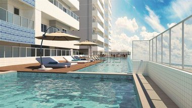 apartment em Rua Comendador Otto Carlos Golanda, Ocian - Praia Grande - SP