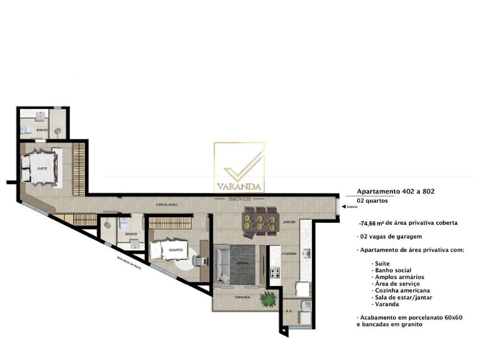 Se procura investir na região Oeste venha para o Ed. Silver Lake Residence última unidade à venda apartamento de 2 quartos junto ao comércio e de tudo