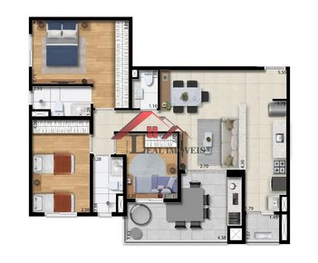 apartment em Rua Tatuí, Casa Branca - Santo André - SP