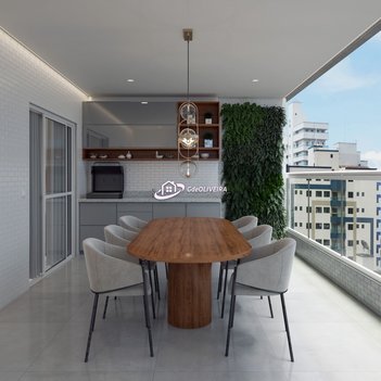 apartment em Rua Eponina, Aviação - Praia Grande - SP