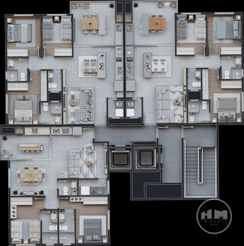 apartment em Rua José Gall, Dom Bosco - Itajaí - SC