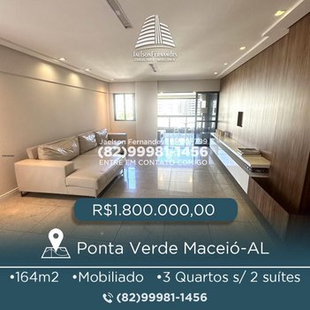 apartment em Rua Doutor Antônio Cansanção, Ponta Verde - Maceió - AL