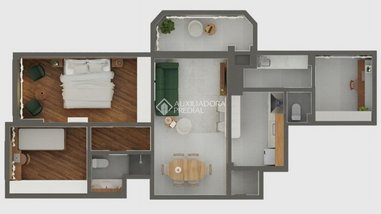 apartment em Rua José de Alencar, Menino Deus - Porto Alegre - RS
