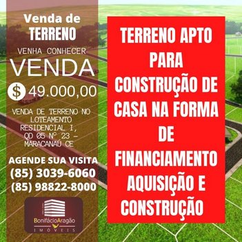 land_lot em Rua 3, Pau-Serrado - Maracanaú - CE