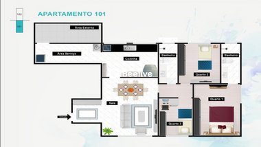 apartment em Rua Conselheiro Saraiva, Alto Barroca - Belo Horizonte - MG
