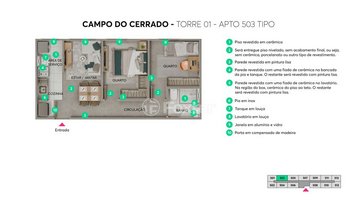 apartment em Rua José Alves dos Santos, Floradas de São José - São José dos Campos - SP